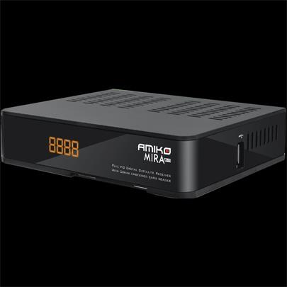 AMIKO DVB-S2 HD přijímač MIRA WiFi/ Full HD/ čtečka CONAX/ MPEG-2/ MPEG-4 (H.264)/ HDMI/ USB/ SCART/ Wi-Fi