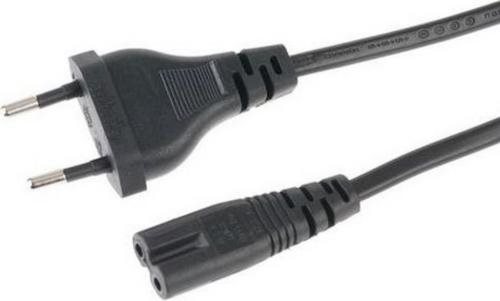 ANPIX GEMBIRD FLEXO Eurokabel napájecí síťový dvoužilový 230V s vidlicí (Schuko CEE7/16) 1.8m na IEC C7 (2-pin, tzv. osmička, Typ