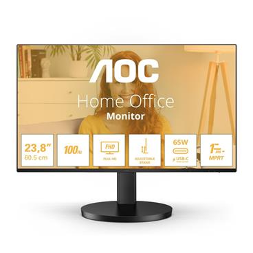 AOC LCD 24B3CF2 23,8" IPS/1920x1080@100Hz/4ms/250cd/20M:1/HDMI/2x USB 3.2/USB-C/Repro/HAS/VESA