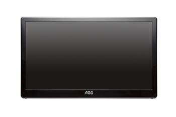 AOC LCD E1659FWU 15,6"TN přenosný/1366x768@Hz/12ms/220cd/500:1/USB 3.0/VESA