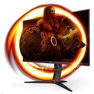 AOC LCD herní 24G2SU 23,8" VA/1920x1080@165Hz/1ms/350cd/3000:1/80M:1/VGA/2xHDMI/DP/4xUSB/repro/pivot/VESA