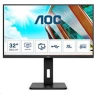 AOC LCD U32P2CA 31,5" 4K VA/3840x2160@60Hz/50M:1/350cd/3000:1/4ms/2xHDMI/DP/USB-C/4xUSB/Repro/Pivot/VESA