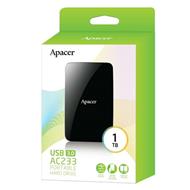 Apacer  externí HDD AC233 2.5'' 1TB USB 3.1, černý