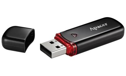 APACER USB Flash disk AH333 16GB / USB2.0 / černá
