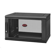 APC NetShelter 6U Wallmount Rack Enclosure Cabinet Single Hinged Server Depth