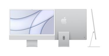 Apple 24-inch iMac with Retina 4.5K display: M1 chip with 8-core CPU and 8-core GPU, 256GB - Silver