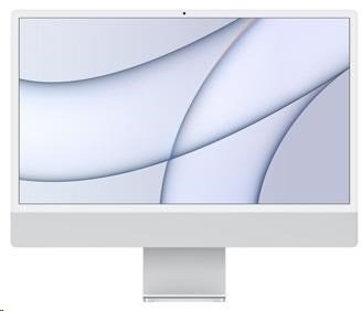 APPLE 24-inch iMac with Retina 4.5K display: M1 chip with 8-core CPU and 8-core GPU, 512GB - Silver/ numtouchbar