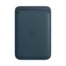 Apple iPhone Leather Wallet with MagSafe - Baltic Blue