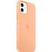 Apple silikonový kryt s MagSafe na iPhone 12 a iPhone 12 Pro melounově oranžový
