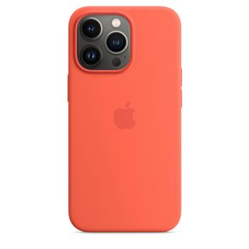 Apple silikonový kryt s MagSafe na iPhone 13 Pro Max nektarinkový