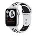 Apple Watch Nike SE 40mm stříbrný hliník s platinovým/černým sportovním řemínkem