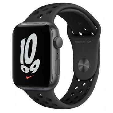 APPLE Watch Nike SE GPS, 44mm Space Grey Alum. Case with Anthracite/Black Nike Sport Band - Regular