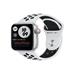 Apple Watch Nike Series 6 40mm Cellular stříbrný hliník s platinovým/černým sportovním řemínkem