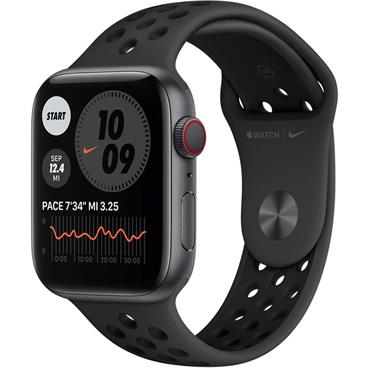 Apple Watch Nike Series 6 44mm Cellular vesmírně šedý hliník s antracitovým/černým sportovním řemínkem