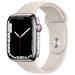 Apple Watch S7 Cell, 45mm Silver/Steel Case/Starlight SB