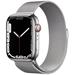Apple Watch S7 Cell, 45mm Silver/Steel/Silver Mil.Loop