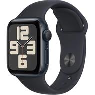 Apple Watch SE (2022) GPS 40mm sportovní silikonový řemínek temně inkoustový M/L