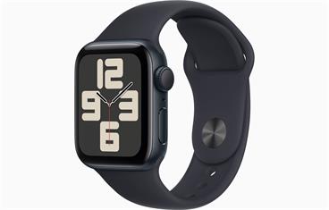 Apple Watch SE (2022) GPS 40mm sportovní silikonový řemínek temně inkoustový S/M