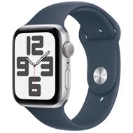 Apple Watch SE (2022) GPS 44mm sportovní silikonový řemínek bouřkově modrý S/M