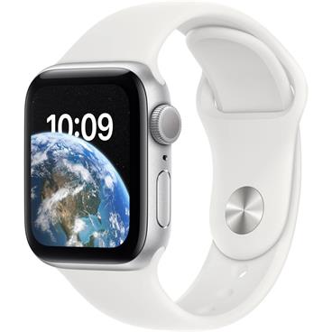 APPLE Watch SE GPS 40mm Silver Aluminium Case with White Sport Band - Regular