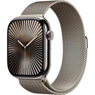 Apple Watch Series 10 42mm Cellular Přírodní titan s přírodním milánským tahem