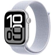 Apple Watch Series 10 42mm Stříbrný hliník s oblačně modrým provlékacím řemínkem