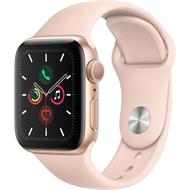 Apple Watch Series 5 40mm zlatý hliník s pískově růžovým sportovním řemínkem