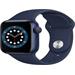 Apple Watch Series 6 44mm Blue se sportovním řemínkem