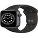 Apple Watch Series 6 44mm vesmírně šedý hliník s černým sportovním řemínkem