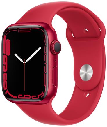 Apple Watch Series 7 45mm (PRODUCT)RED hliník s červeným sportovním řemínkem