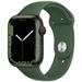 Apple Watch Series 7 45mm zelený hliník se zeleným sportovním řemínkem