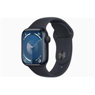 Apple Watch Series 9 41mm Temně inkoustový hliník s temně inkoustovým sportovním řemínkem S/M