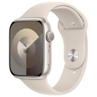 Apple Watch Series 9 45mm Hvězdně bílý hliník s hvězdně bílým sportovním řemínkem S/M