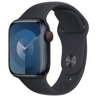 Apple Watch Series 9 Cellular 41mm Temně inkoustový hliník s temně inkoustovým sportovním řemínkem M