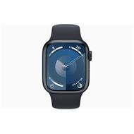 Apple Watch Series 9 Cellular 45mm Temně inkoustový hliník s inkoustovým sportovním řemínkem M/L