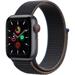 Apple Watch Series SE 40mm Cellular vesmírně šedý hliník s uhlovým provlékacím sportovním řemínkem