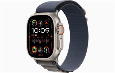 Apple Watch Ultra 2 49mm titanová s modrým alpským tahem M