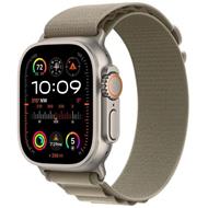 Apple Watch Ultra 2 49mm titanová s olivovým alpským tahem L