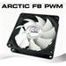 Arctic F8 PWM PST, 80x80x25 mm case fan with PWM control and PST cable