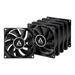 ARCTIC F8 Value Pack (Black) - 80mm case fan low noise - Black Color - Pack of 5pcs