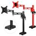 ARCTIC Z1 red - single monitor arm with USB Hub integrated (red color)