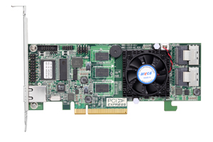 ARECA 6Gb 8port int/SAS/SATA/1GB/RAID 0,1,5,6/PCI-E x8