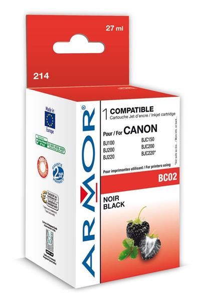 ARMOR cartridge pro CANON BJ200/BJC250 Black (BC-02)