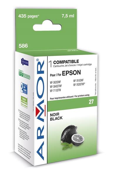 ARMOR cartridge pro EPSON WF 3620 černý 7,5 ml, (T27014010)