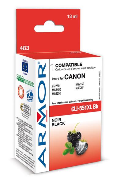 Armor ink-jet pro Canon CLI551BKXL, 13 ml, Black