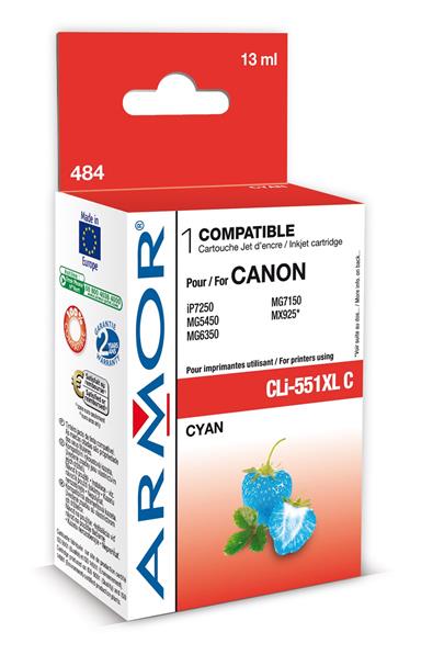 Armor ink-jet pro Canon CLI551CXL, 13 ml, Cyan