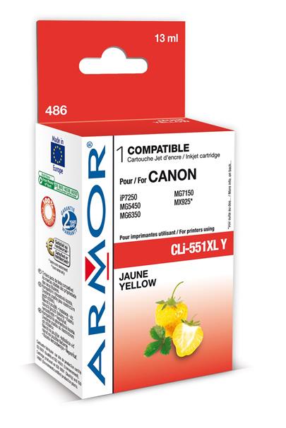 Armor ink-jet pro Canon CLI551YXL, 13 ml, Yellow