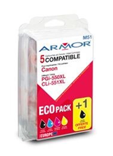 Armor multipack pro Canon PGI550BKXL+CLI551XL CMYK