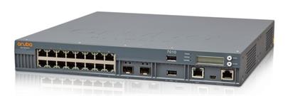 Aruba 7010 (RW) 16p 150W PoE+ 10/100/1000BASE-T 1G BASE-X SFP 32 AP and 2K Clients Controller