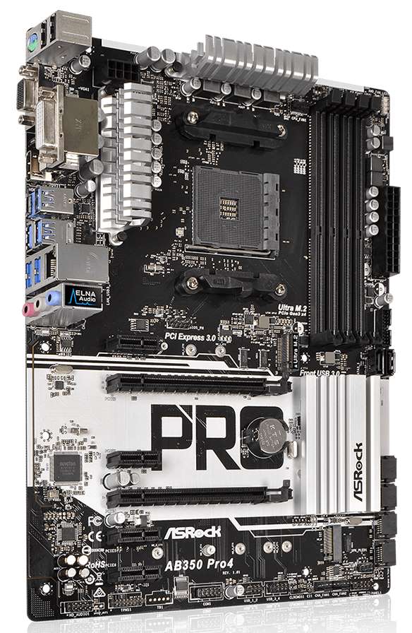 Asrock ab350 pro4 не включается